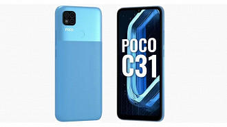 POCO C31. (Imagem: Reprodução / Xiaomi)