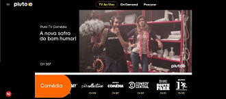 Pluto TV permite acesso à diversos conteúdos de várias categorias. (Crédito: Pluto TV/Reprodução)