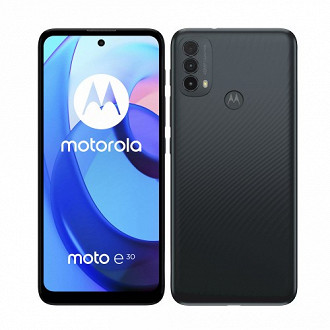 Moto E30. (Crédito: Motorola/Reprodução)