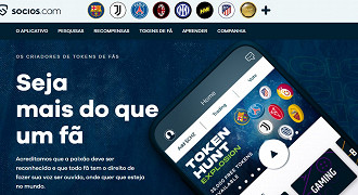 Socios.com tem parceria com clubes como Barcelona, Juventus, PSG, Milan, Inter de Milão e muito mais. (Crédito: Socios.com/Reprodução)