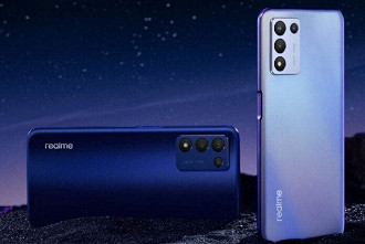 Painel traseiro do Q3s, conforme revelado por Xu Qi Chase. (Crédito: Realme/Reprodução)