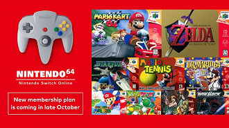 Imagem ilustrativa da chegada dos jogos do N64 para o serviço Nintendo Switch Online. Fonte: Nintendo