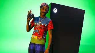 Snoop Dogg e a geladeira do Xbox Series X. Fonte: Microsoft