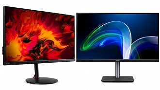 Nitro XV272U KF e Acer CB273U. (Crédito: Acer/Divulgação)