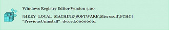 Imagem ilustrativa da chave HKEY_LOCAL_MACHINE  SOFTWARE  Microsoft  PCHC definida com o valor 1. Fonte: bleepingcomputer