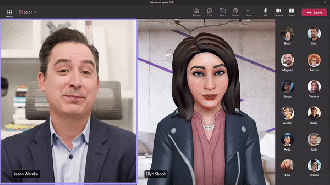 Avatares 3D no Microsoft Teams. Fonte: Microsoft