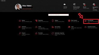 Passo 03 - Como utilizar o modo escuro no Windows 10. Fonte: Vitor Valeri
