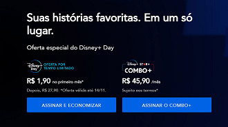 Disney anuncia promoção de aniversário para novas assinaturas por R$ 1,90