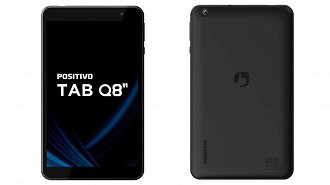 Tab Q8 é o novo tablet compacto da Positivo. (Crédito: Positivo/Divulgação) Tab Q8 é o novo tablet compacto da Positivo. (Crédito: Positivo/Divulgação)