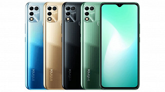 Infinix Hot 11 Play tem quatro opções de cores. (Crédito; Infinix/Divulgação)