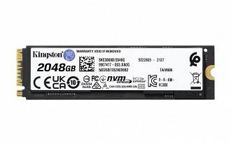 SSD M.2 NVMe Kingston KC3000. Fonte: Kingston