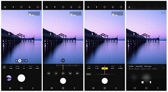 Captura de tela demonstrando o aplicativo Expert Raw. Fonte: Samsung