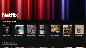 Captura de tela do hub da Netflix no Spotify. Fonte: Vitor Valeri