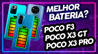 Poco F3, Poco X3 Pro ou Poco X3 GT: Qual tem a melhor bateria? - Teste de Bateria
