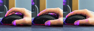 Mouse Mancer Tauri | Pegadas: Claw, Fingertip e Palm respectivamente