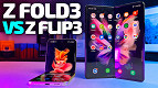 Qual melhor celular dobrável? Galaxy FLIP 3 ou FOLD 3 - Testamos!