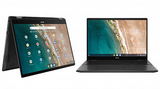 Chromebook Flip CX5(5601) tem chips Intel de 12ª geração. (Crédito: ASUS/Reprodução)