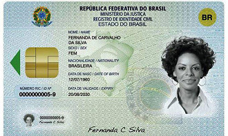 Nova carteira de identidade. (Fonte: TSE/Divulgação)
