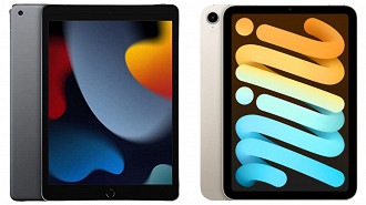 iPad 9 x iPad mini 6. (Crédito: Oficina da Net)