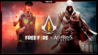 Imagem ilustrativa do crossover de Free Fire com Assassin's Creed. Fonte: Garena