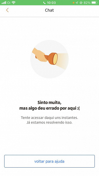 Aplicativo Itaú offline.