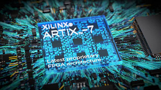 Novo chip FPGA Xilinx Artix-7 do DAC/amp Chord Mojo 2. Fonte: Chord Electronics