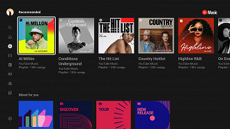 YouTube Music. (Crédito: youTube/Reprodução)
