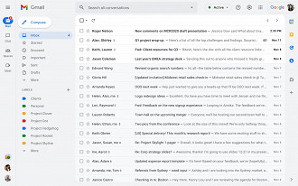 Novo design do Gmail. Fonte: Google