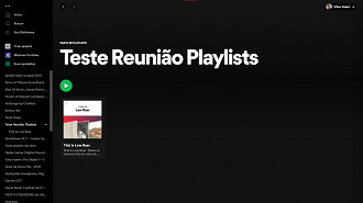 Nova pasta com playlist adicionada no Spotify. Fonte: Vitor Valeri