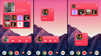 Widgets do Apple Music antes de reproduzir uma música. Fonte: 9to5google