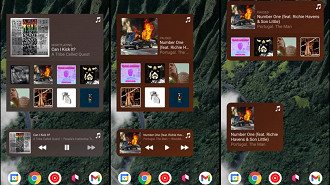 Widgets do Apple Music depois de iniciar a reprodução uma música. Fonte: 9to5google