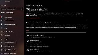 Captura de tela da atualização KB5010415 do Windows 10 versão 21H2. Fonte: Vitor Valeri