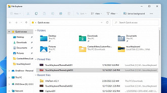 Fixação de arquivos na visualização rápida do File Explorer. Fonte: windowslatest