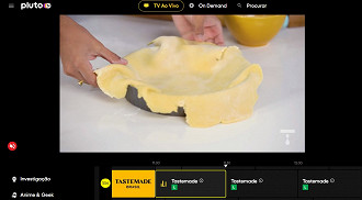 Tastemade em exibição na Pluto TV (Crédito: Pluto TV/Reprodução)