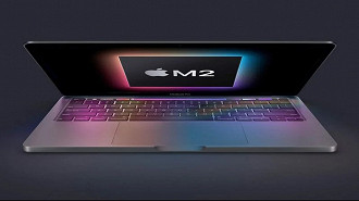 Imagem ilustrativa do MacBook Pro 13 M2.
