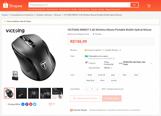VICSTING - O mouse gamer mais vendido globalmente na Amazon