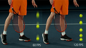 Diferença entre 60 FPS e 120 FPS. Fonte: techradar