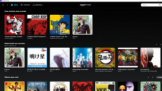 Captura de tela do aplicativo Amazon Music para Windows. Fonte: Vitor Valeri