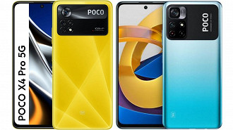 POCO X4 Pro 5G e POCO M4 Pro (Crédito: Xiaomi/Reprodução)