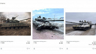 Tanques russos são vendidos como NFT