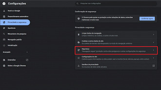 Passo 04 - Como verificar no Chrome 100 se o navegador está seguro e suas senhas não foram vazadas. Fonte: Vitor Valeri