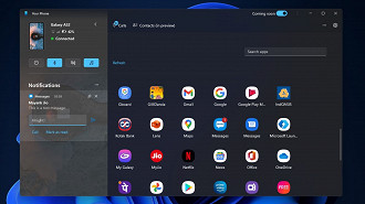 Captura de tela do app Phone Link após atualização. Fonte: windowslatest