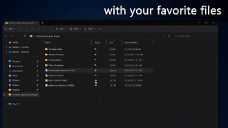 Novo design do Explorador de Arquivos (File Explorer). Fonte: Microsoft