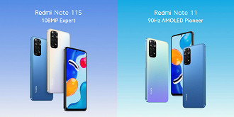 Redmi Note 11 e Note 11S oferecem quase as mesmas especificações (Crédito: Xiaomi/Reprodução)