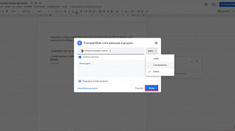 Passo 05- Convidando outras pessoas para sugerir edições em seu texto. Fonte: Vitor Valeri