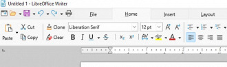 Resultado da alteração dos ícones do LibreOffice para ficarem parecidos com os do Microsoft Office.