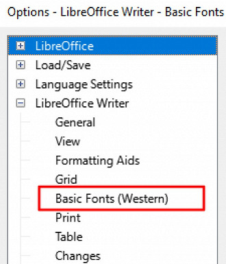 Passo 03 - Utilize a fonte padrão das letras do Microsoft Office no LibreOffice.