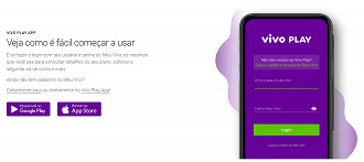 Para acessar o Vivo Play, é necessário usar o login do Meu Vivo, disponível para assinantes de telefonia móvel. (Crédito: Vivo Play/Reprodução)