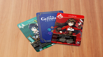 Imagem ilustrativa do jogo de cartas baseado em Genshin Impact. Fonte: João Antonio Novais