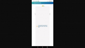 Captura de tela do celular de luscas ao acessar o aplicativo FGTS da Caixa Econômica Federal. Fonte: Twitter